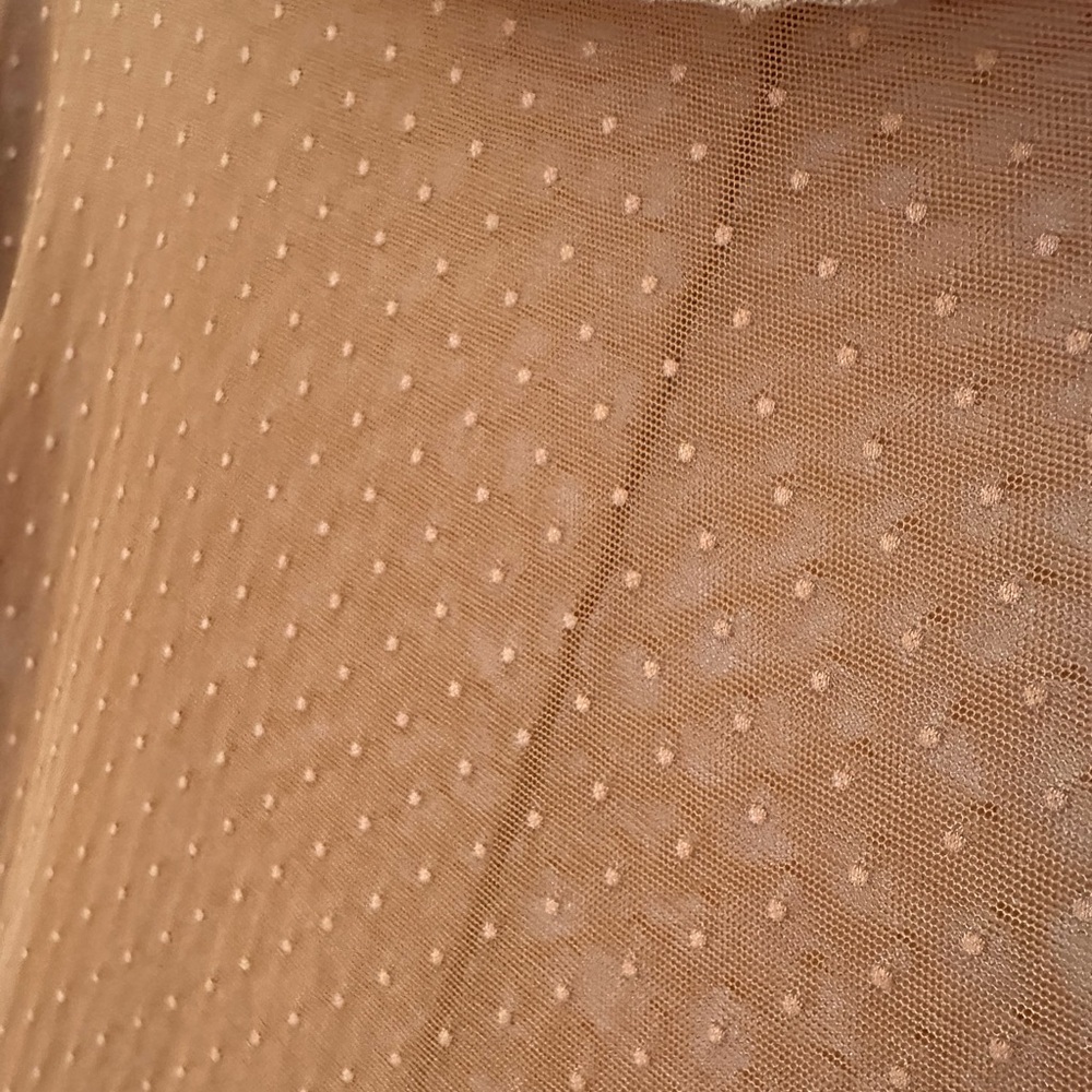 Free People x intimately. Sheer, Orange, Long Sleeve Top. Size Large. - Picture 9 of 16
